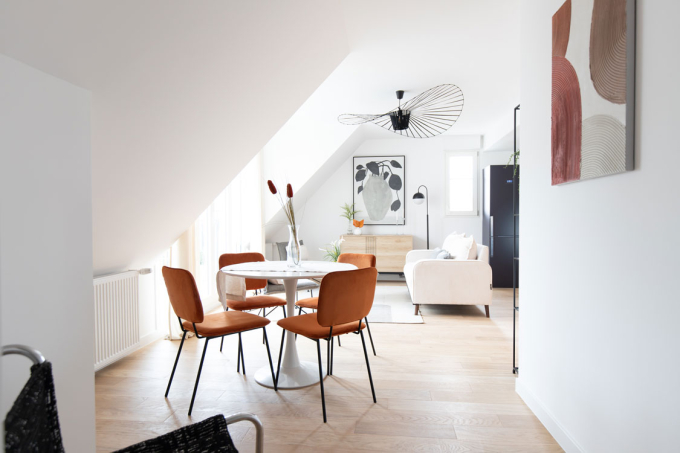 Photo de la pièce commune d'un appartement de la résidence Pavillon Garnier à Châtenay-Malabry