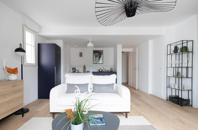 Photo du salon d'un appartement de la résidence Pavillon Garnier à Châtenay-Malabry