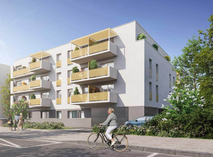 3D de la façade de la résidence Villa Serenly