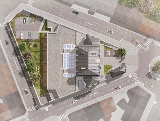 Plan de masse de la résidence La Réserve