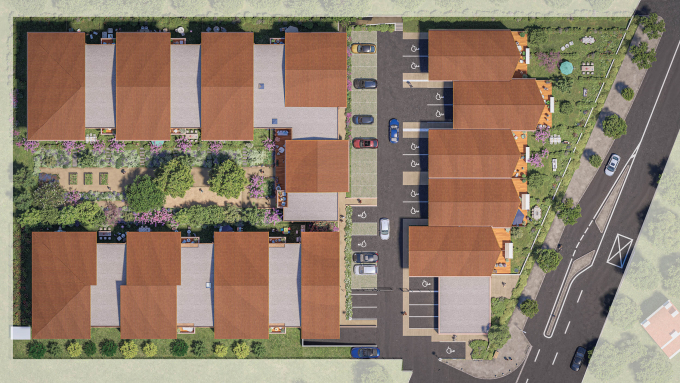 Plan de masse Villas Serenly Saint-Jean