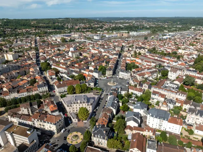 Vue sur le centre-ville de Périgueux