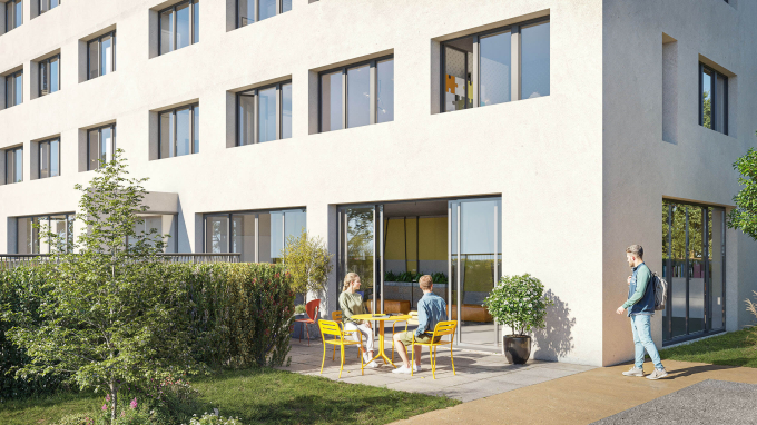 3D terrasse Studently La roche-sur-yon