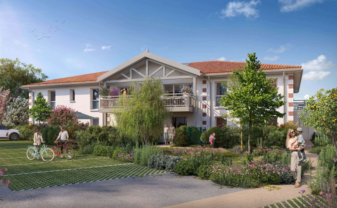 3D Résidence Villas Plume au Teich