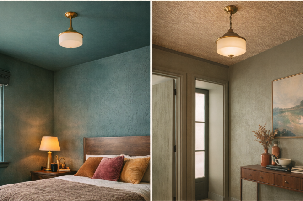 Le plafond devient une paroi déco