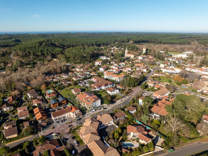 Vue aérienne l'Echo des pins Seignosse