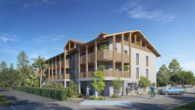 3D vue rue l'Echo des pins Seignosse