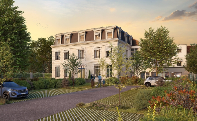 Façade et parking de L'Alchimie à Cognac