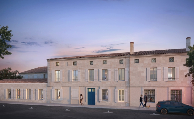 Vue rue de la résidence Relais de France à Libourne