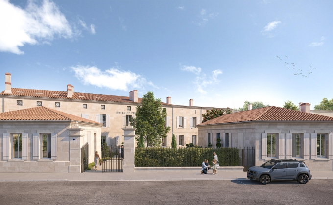 3D vue rue de la résidence Relais de France à Libourne