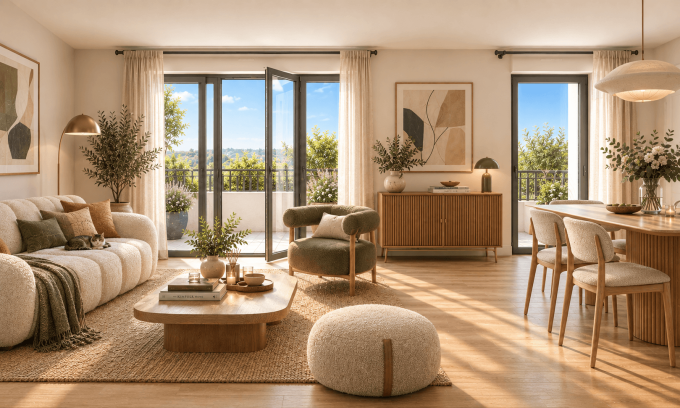 Intérieur appartement neuf à Fontainebleau Hestia