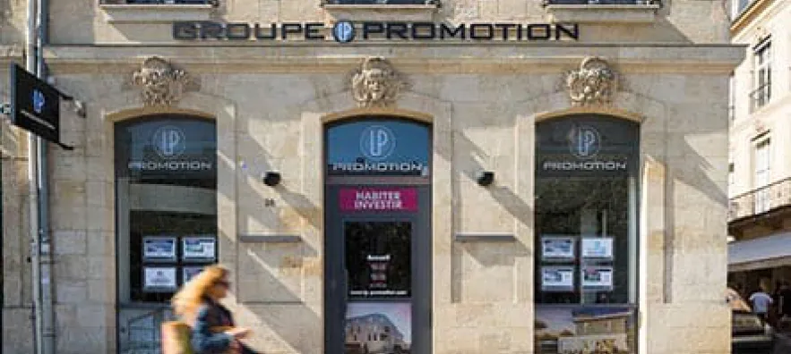 Photographie de la façade de l'agence de Bordeaux