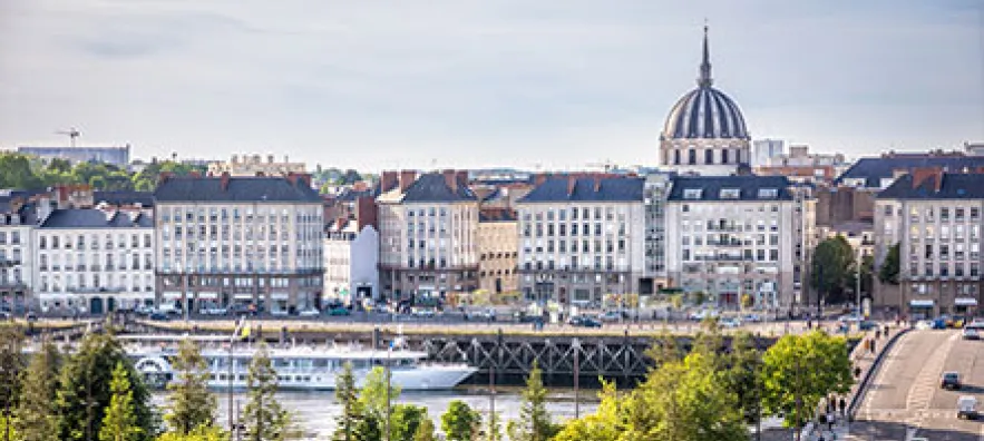 Photographie du cœur historique de la ville de Nantes